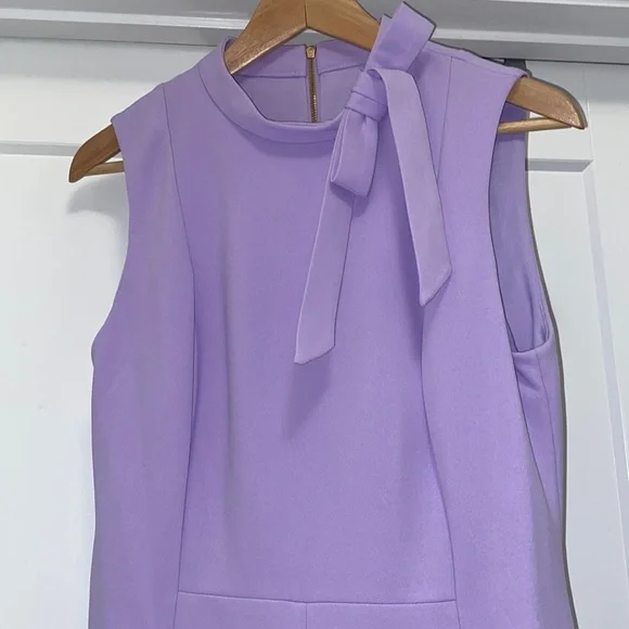 💐NWT! Lavender CALVIN KLEIN Sleeveless Tie Neck Jumpsuit - Size 10 - Picture 2 of 7